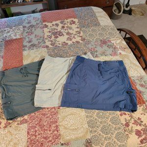 Lot of 3 Athleta Skorts, size 12 but could fit a 10